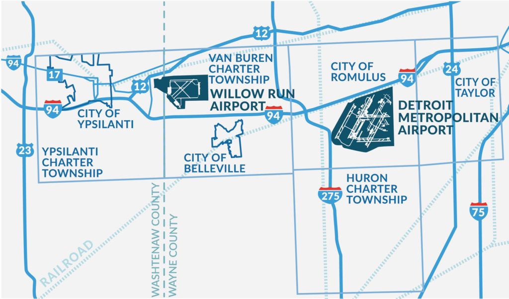 Detroit Region Aerotropolis Map